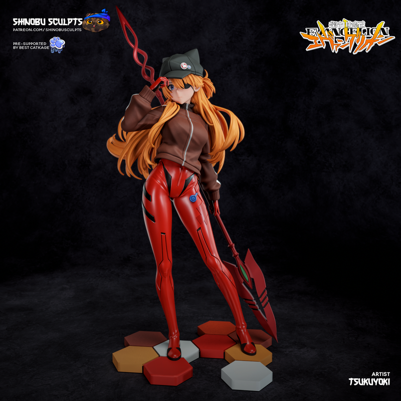 立华奏 3D打印模型|Shinobu Sculpts – Asuka Langley – Evangelion – 3D Print Model