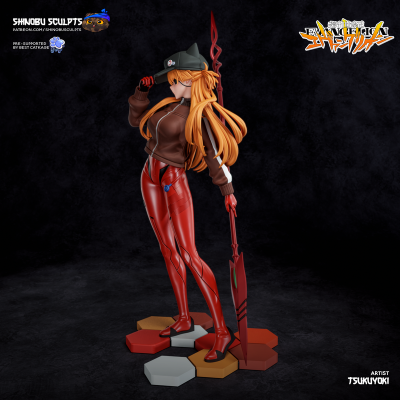 立华奏 3D打印模型|Shinobu Sculpts – Asuka Langley – Evangelion – 3D Print Model