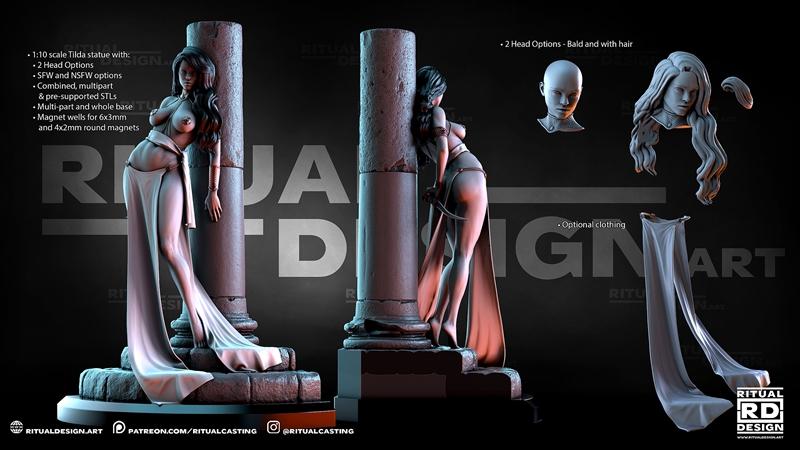 Tilda 3D打印模型|Ritual Design – Tilda – 3D Print Model STL