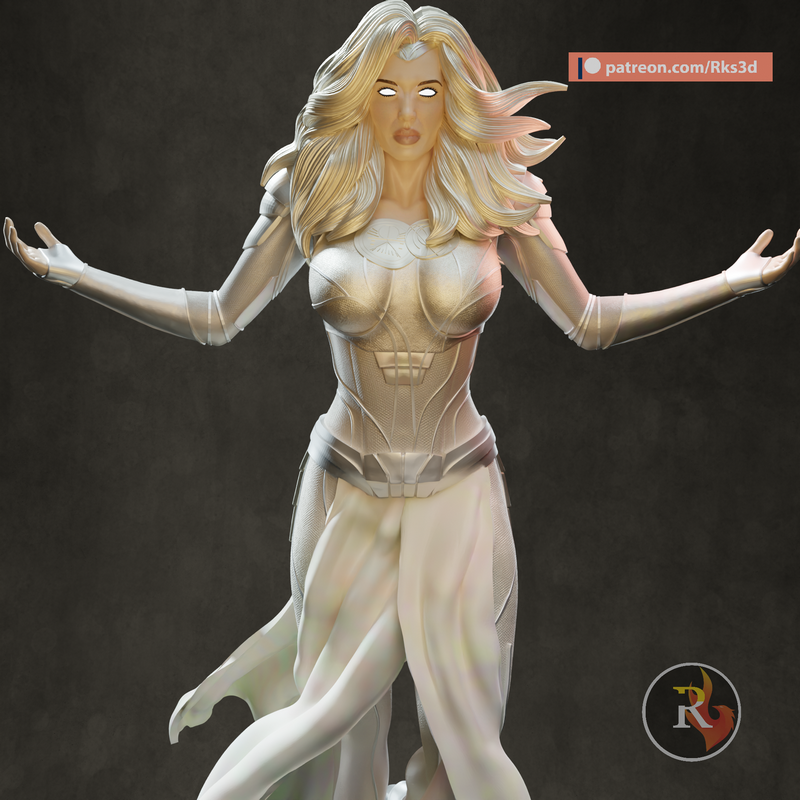 RKS3D - 玛丽莲·梦露风格天使女郎 3D打印模型|RKS3D – Thena Angelina Jolie – 3D Print Model