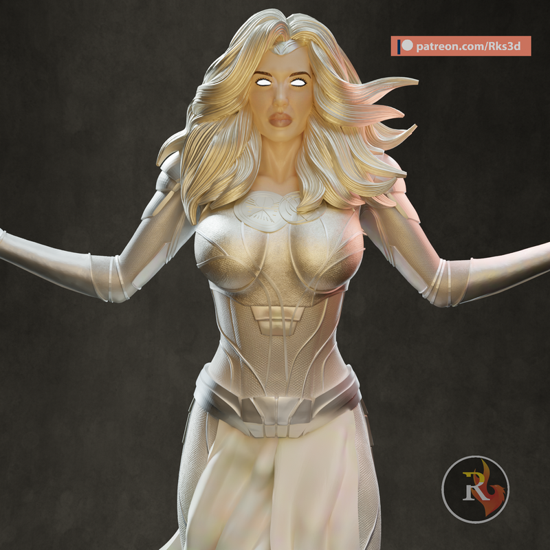 RKS3D - 玛丽莲·梦露风格天使女郎 3D打印模型|RKS3D – Thena Angelina Jolie – 3D Print Model