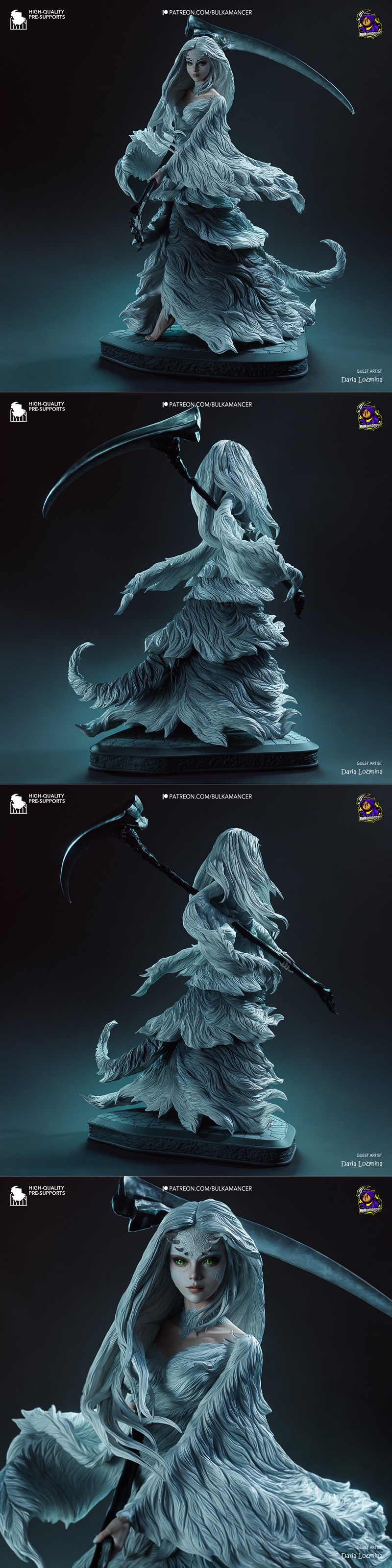 Bulkamancer塑形 – 黑魂 – 克鲁塞·普里西拉 – 3D打印模型|Bulkamancer Sculpts – Dark Souls – Cruce Pricilla – 3D Print Model STL