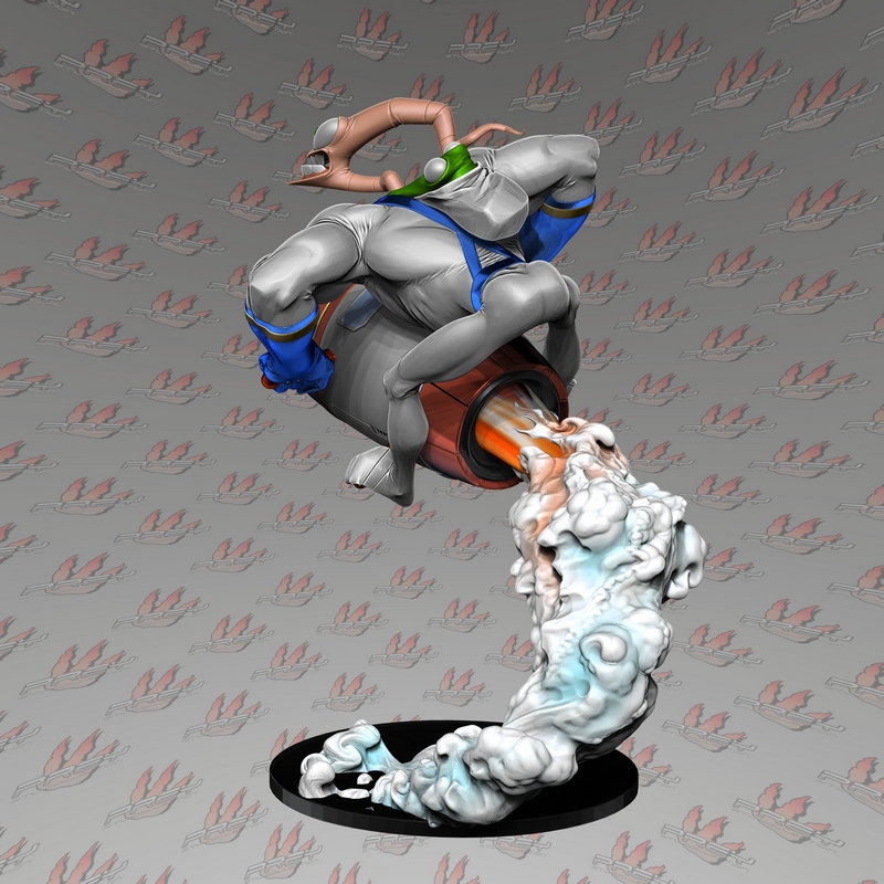 地球虫吉姆 3D打印模型|Prey Collection Studio – Earthworm Jim – 3D Print Model