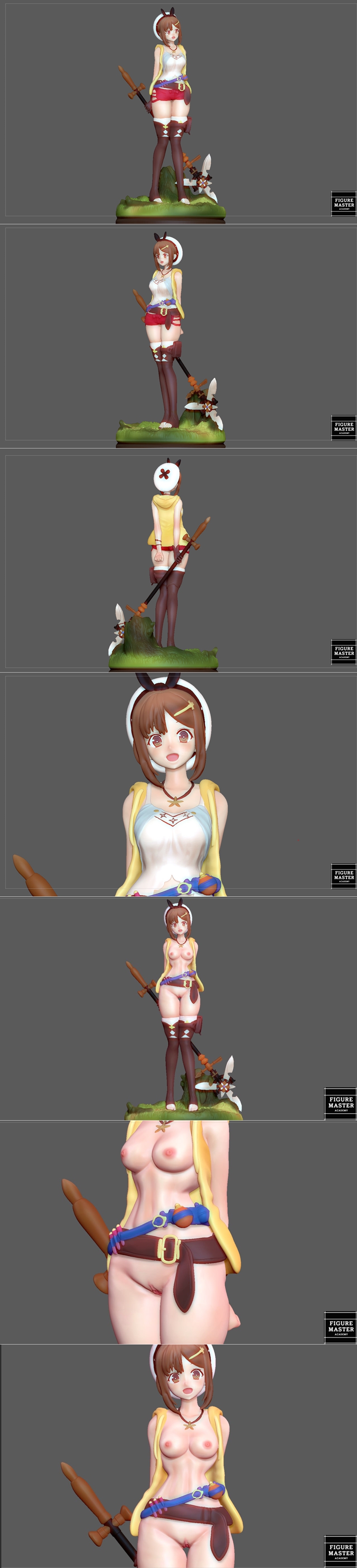 Ryza Atelier角色3D打印模型|Ryza Atelier Statues – 3D Print Model STL