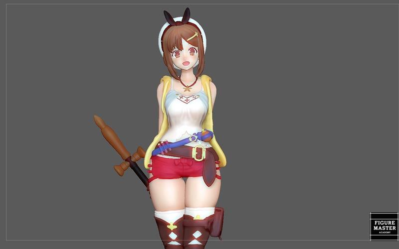 Ryza Atelier角色3D打印模型|Ryza Atelier Statues – 3D Print Model STL