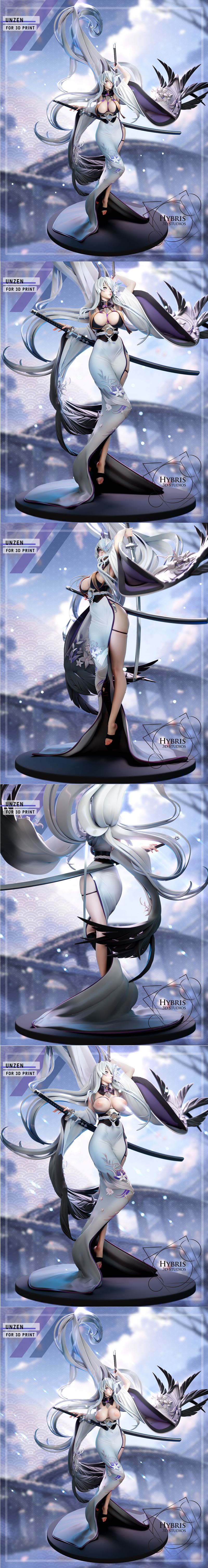 Azur Lane 未森收藏包 3D打印模型|Hybris Studios – Azur Lane – Unzen Collector Package – 3D Print Model STL