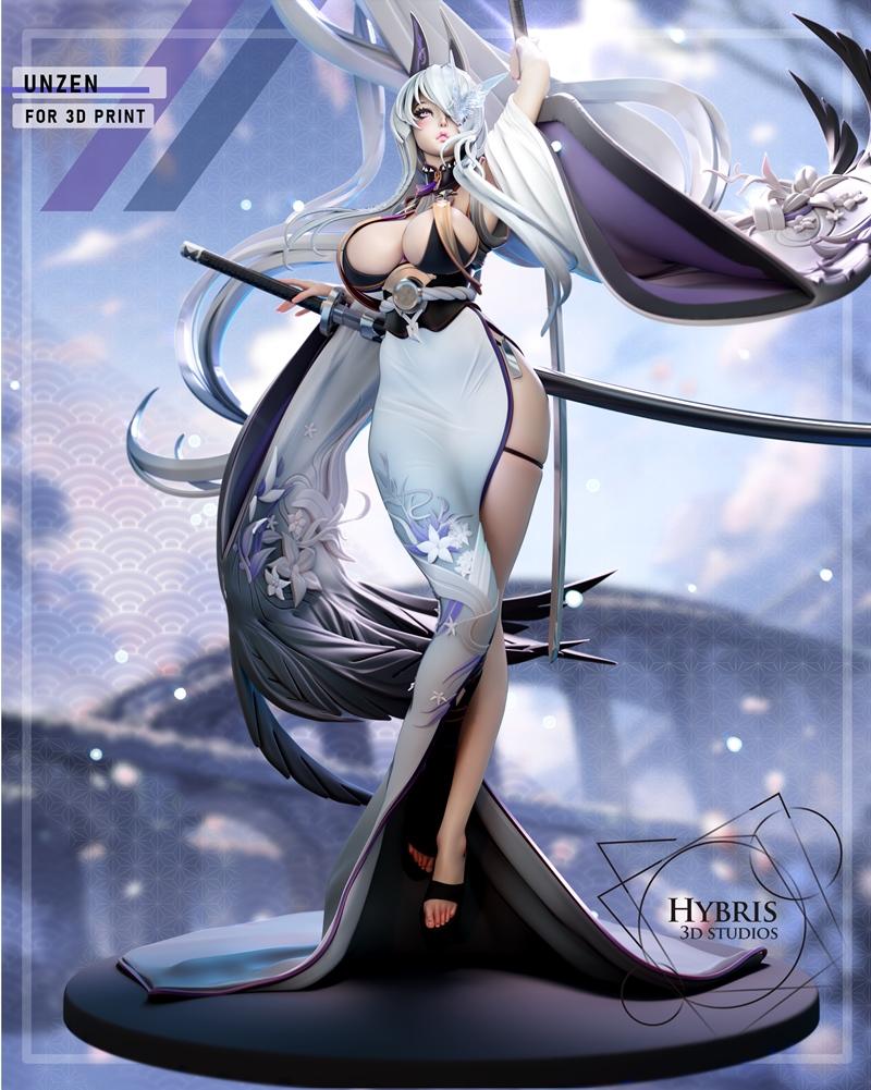 Azur Lane 未森收藏包 3D打印模型|Hybris Studios – Azur Lane – Unzen Collector Package – 3D Print Model STL