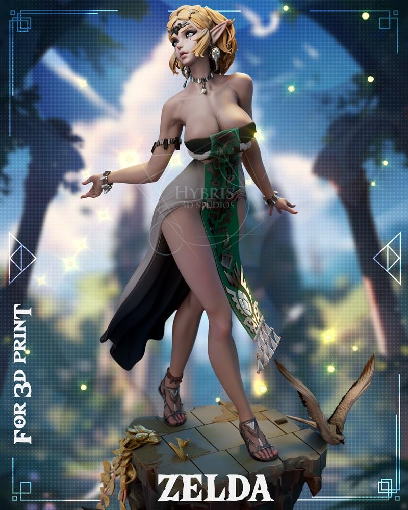 塞尔达传说：王国之泪 3D打印模型|Hybris Studios – Zelda – Tears Of The Kingdom – 3D Print Model STL