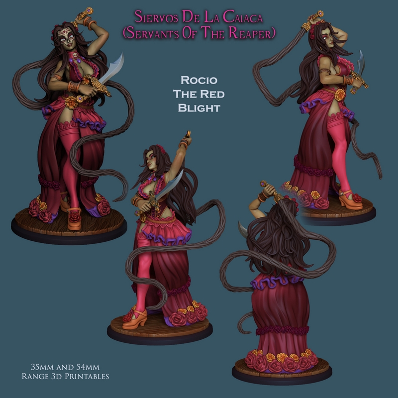 Rocio红疫 3D打印模型|Rocio The Red Blight – 3D Print Model