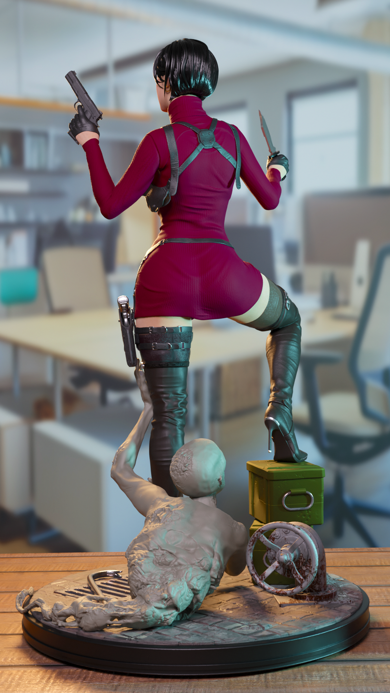 MCM3D - 生化危机 - 亚达· Wong 3D打印模型|MCM3D – Ada Wong – Resident Evil – 3D Print Model