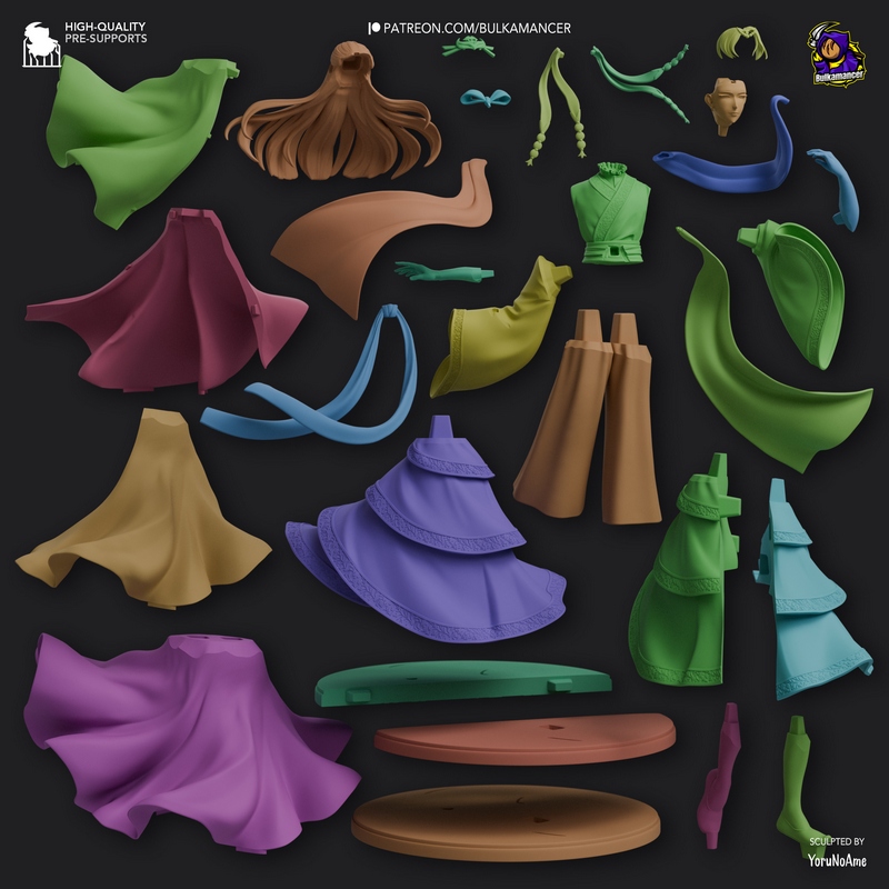 Bulkamancer - 金氏 - 药剂师日记 - 3D打印模型|Bulkamancer – Jinshi – The Apothecary Diaries – 3D Print Model