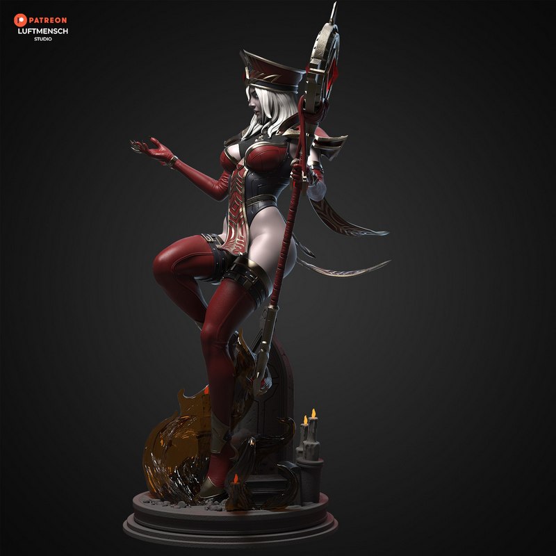 LuftMensch Studio - 《萨莉·怀特曼》3D打印模型|LuftMensch Studio – Sally Whitemane – 3D Print Model