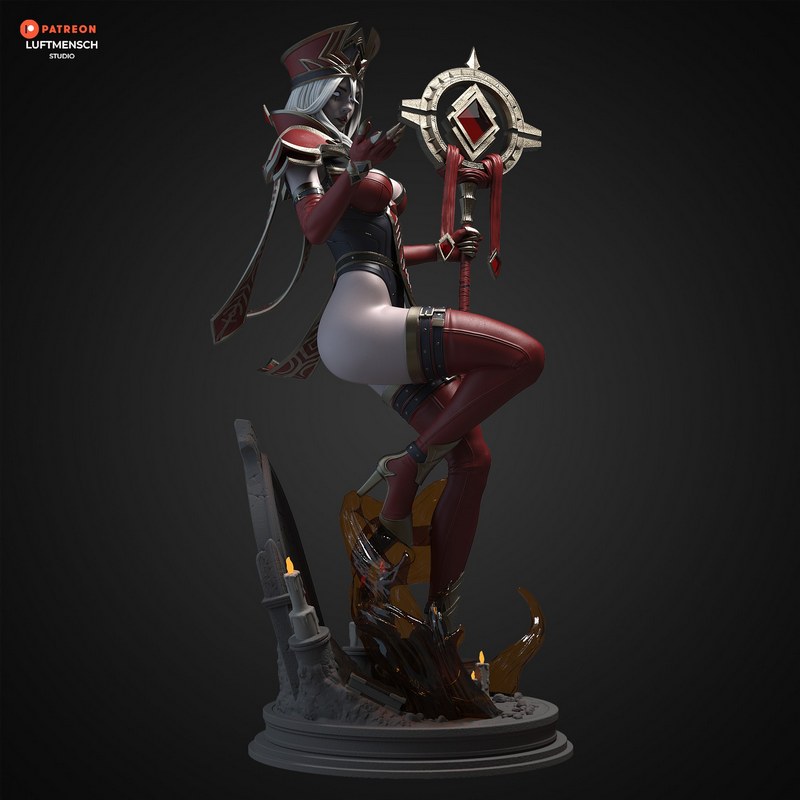 LuftMensch Studio - 《萨莉·怀特曼》3D打印模型|LuftMensch Studio – Sally Whitemane – 3D Print Model