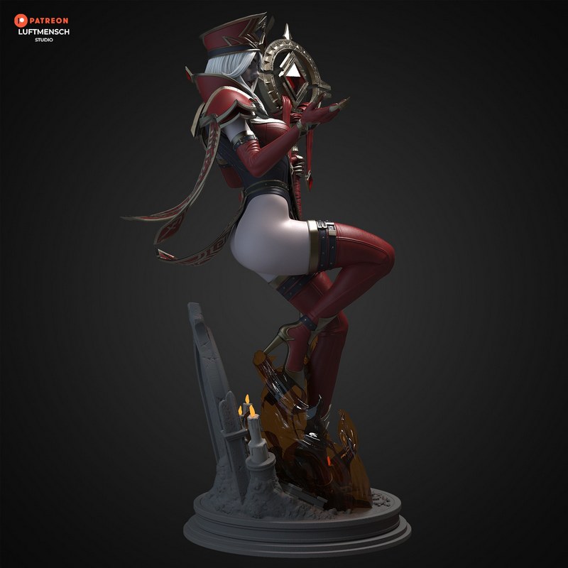 LuftMensch Studio - 《萨莉·怀特曼》3D打印模型|LuftMensch Studio – Sally Whitemane – 3D Print Model
