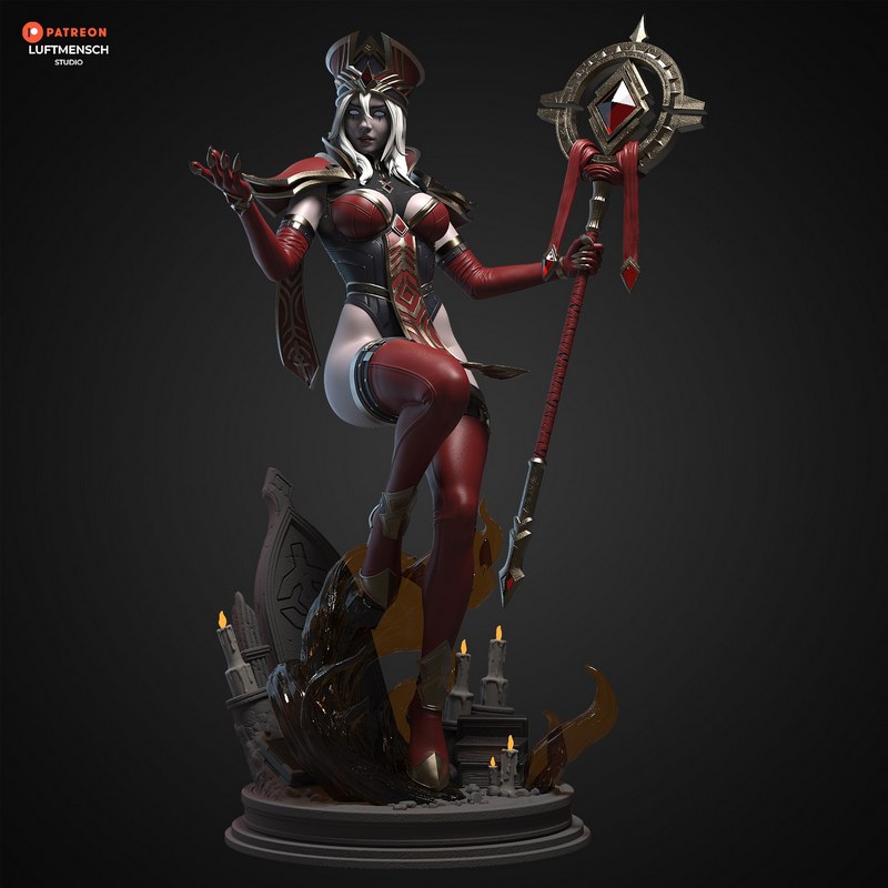LuftMensch Studio - 《萨莉·怀特曼》3D打印模型|LuftMensch Studio – Sally Whitemane – 3D Print Model
