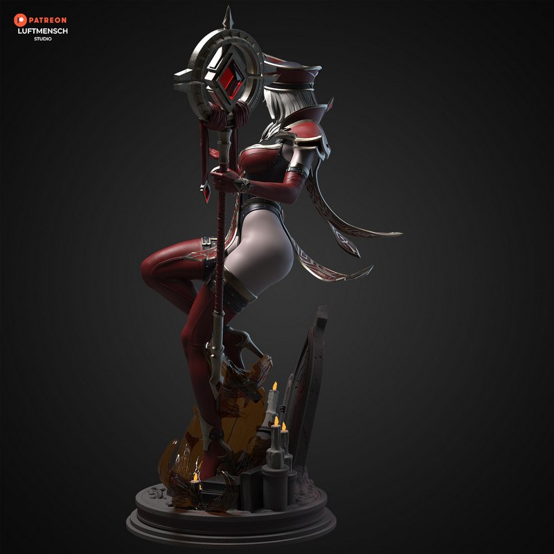 LuftMensch Studio - 《萨莉·怀特曼》3D打印模型|LuftMensch Studio – Sally Whitemane – 3D Print Model