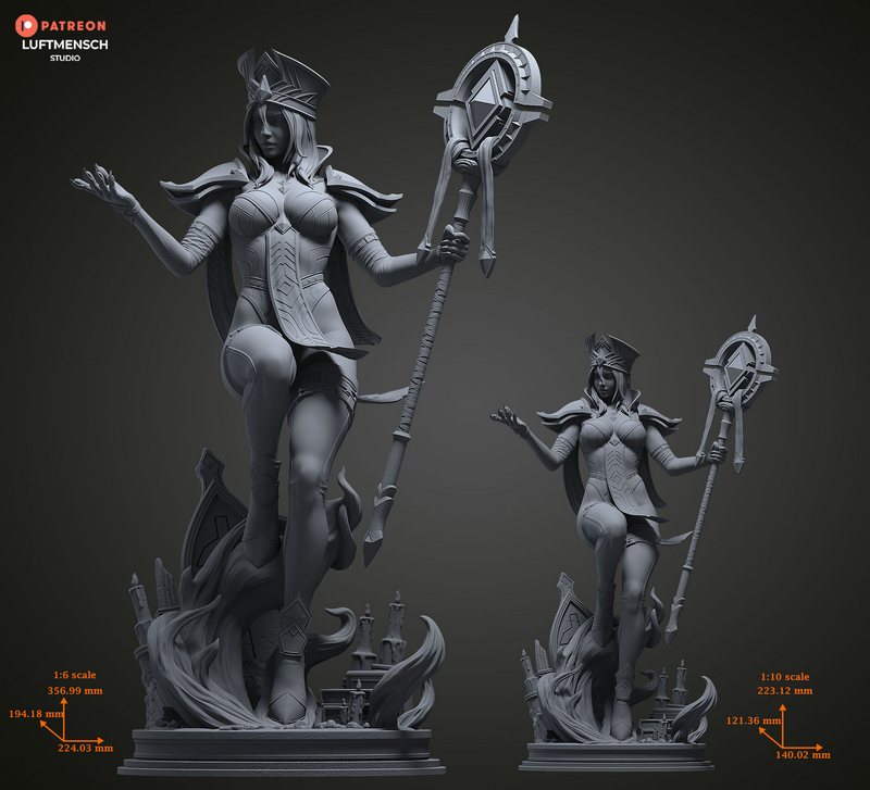 LuftMensch Studio - 《萨莉·怀特曼》3D打印模型|LuftMensch Studio – Sally Whitemane – 3D Print Model