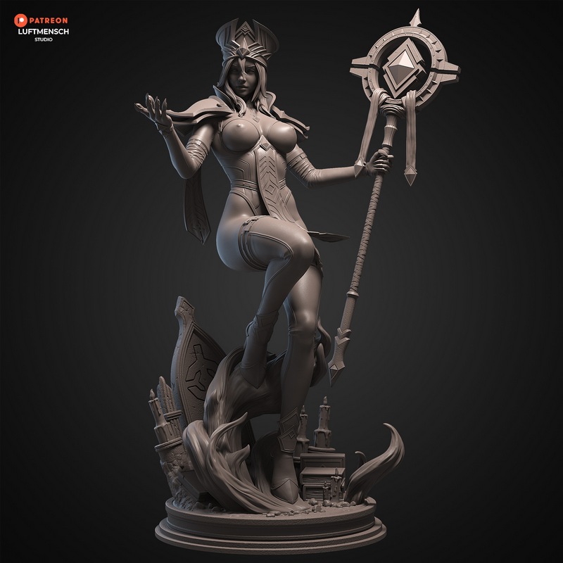 LuftMensch Studio - 《萨莉·怀特曼》3D打印模型|LuftMensch Studio – Sally Whitemane – 3D Print Model