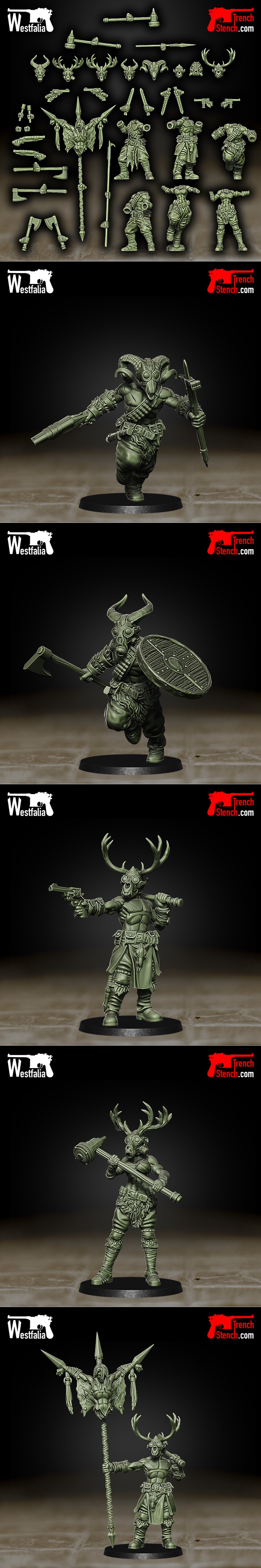 《北欧神话：伊格德拉西尔之子——被选中者 3D打印模型》|Trench Stench – Children of Yggdrasil – The Chosen – 3D Print Model STL