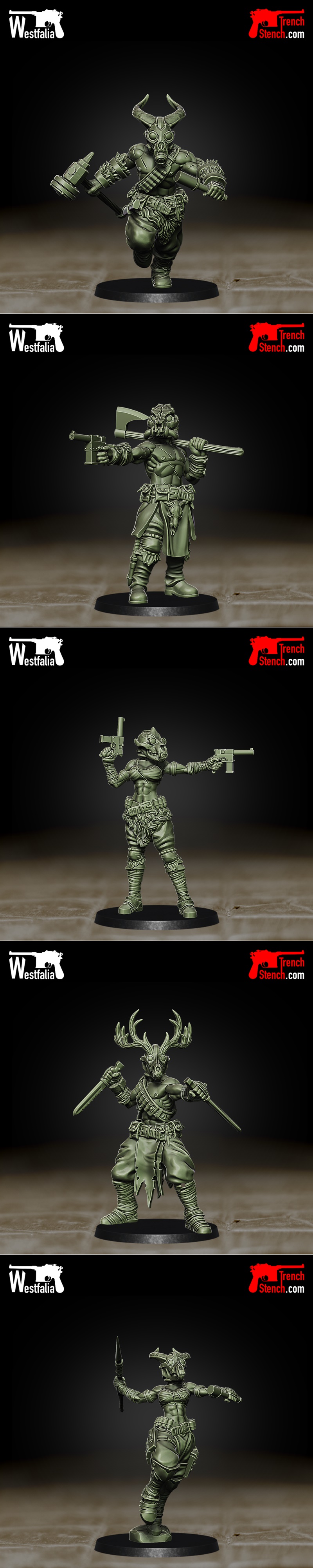 《北欧神话：伊格德拉西尔之子——被选中者 3D打印模型》|Trench Stench – Children of Yggdrasil – The Chosen – 3D Print Model STL