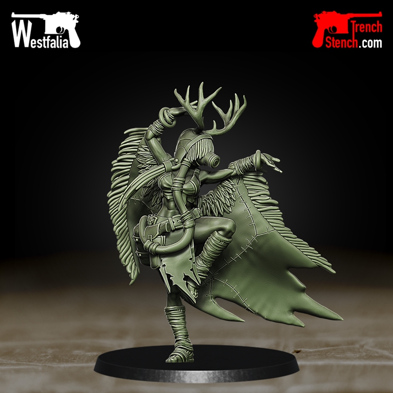 《北欧神话：伊格德拉西尔的女祭司 3D打印模型》|Trench Stench – Children of Yggdrasil – Priestess – 3D Print Model STL