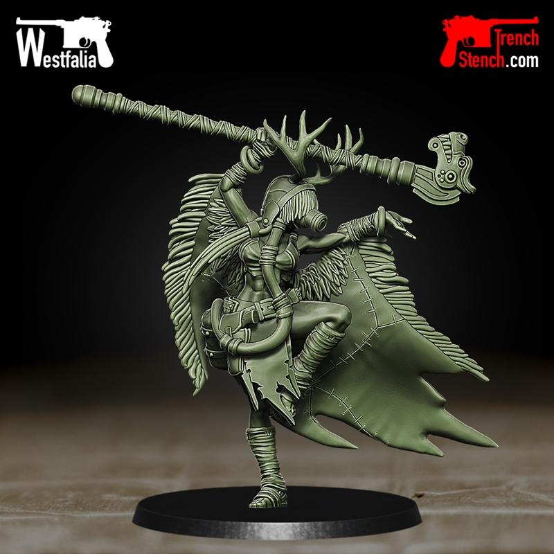 《北欧神话：伊格德拉西尔的女祭司 3D打印模型》|Trench Stench – Children of Yggdrasil – Priestess – 3D Print Model STL