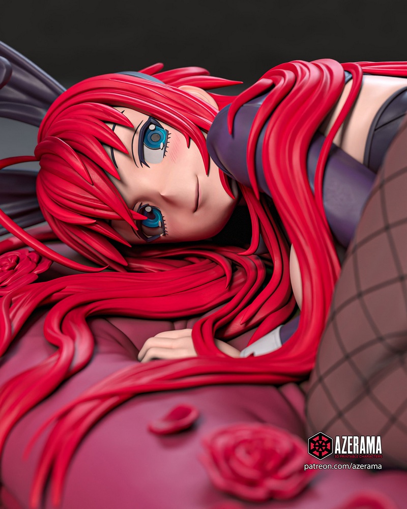 Azerama出品：高中的DxD 丽亚·格雷莫里 3D打印模型|Azerama – High School DxD – Rias Gremory – 3D Print Model