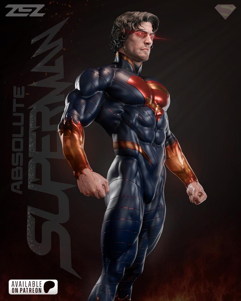 ZEZ Studios – 超人绝对 – 3D打印模型|ZEZ Studios – Superman Absolute – 3D Print Model STL
