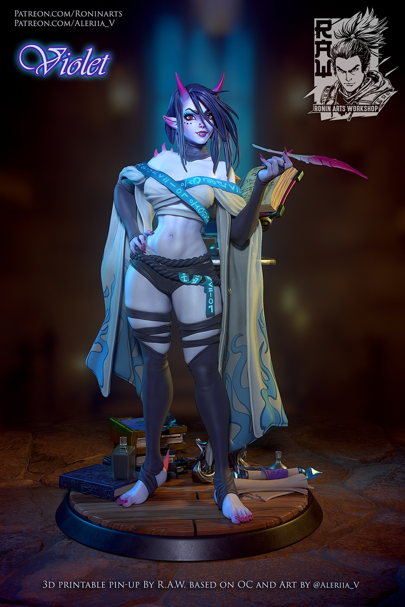 紫罗兰（Pose 2）3D打印模型|Violet (Pose 2) – 3D Print Model