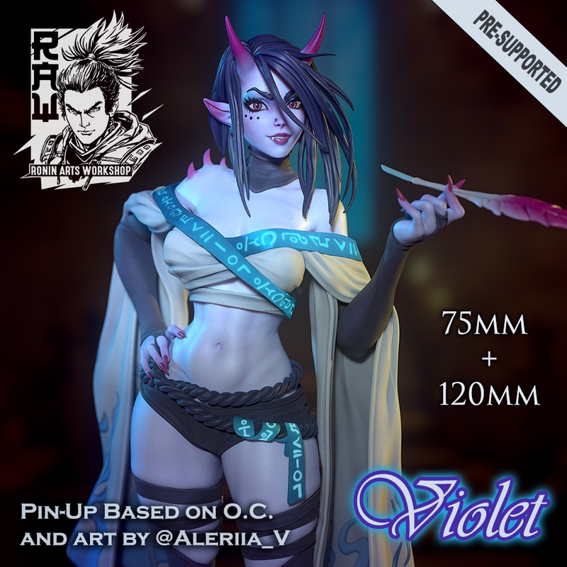 紫罗兰（Pose 2）3D打印模型|Violet (Pose 2) – 3D Print Model