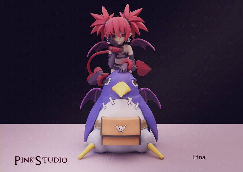 Pink Studio旗下作品《Disgaea》中的角色Etna 3D打印模型|Pink Studio – Etna – Disgaea – 3D Print Model