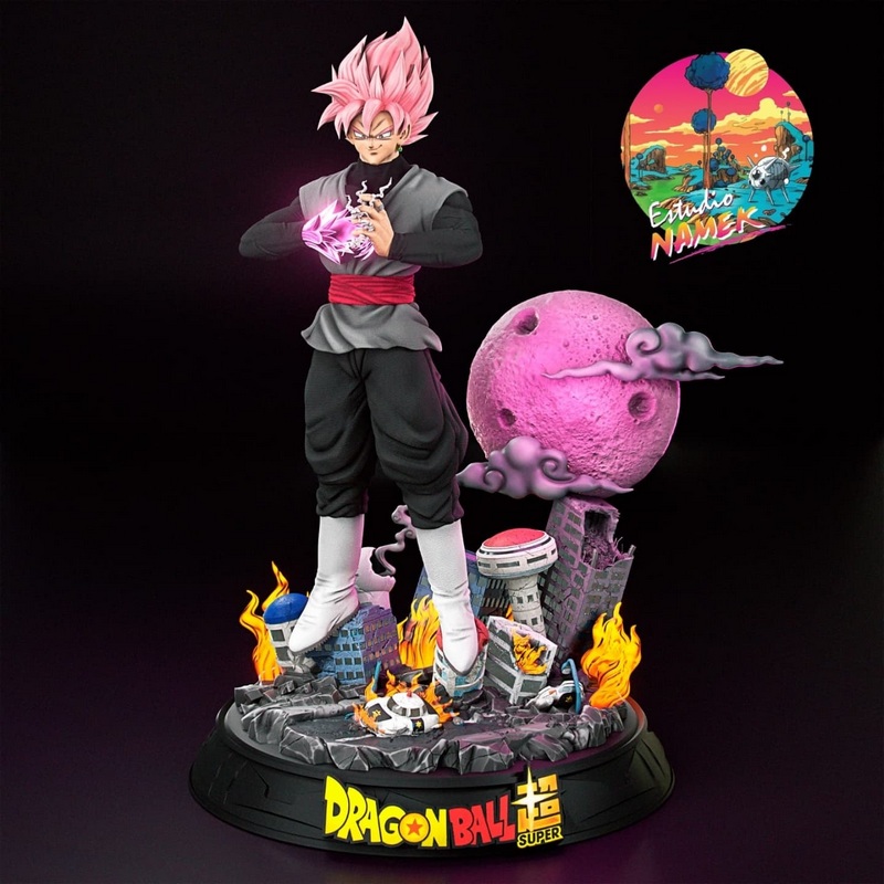 名古屋工作室 - 黑色悟空 - 3D打印模型|Estudio Namek – Black Goku – 3D Print Model