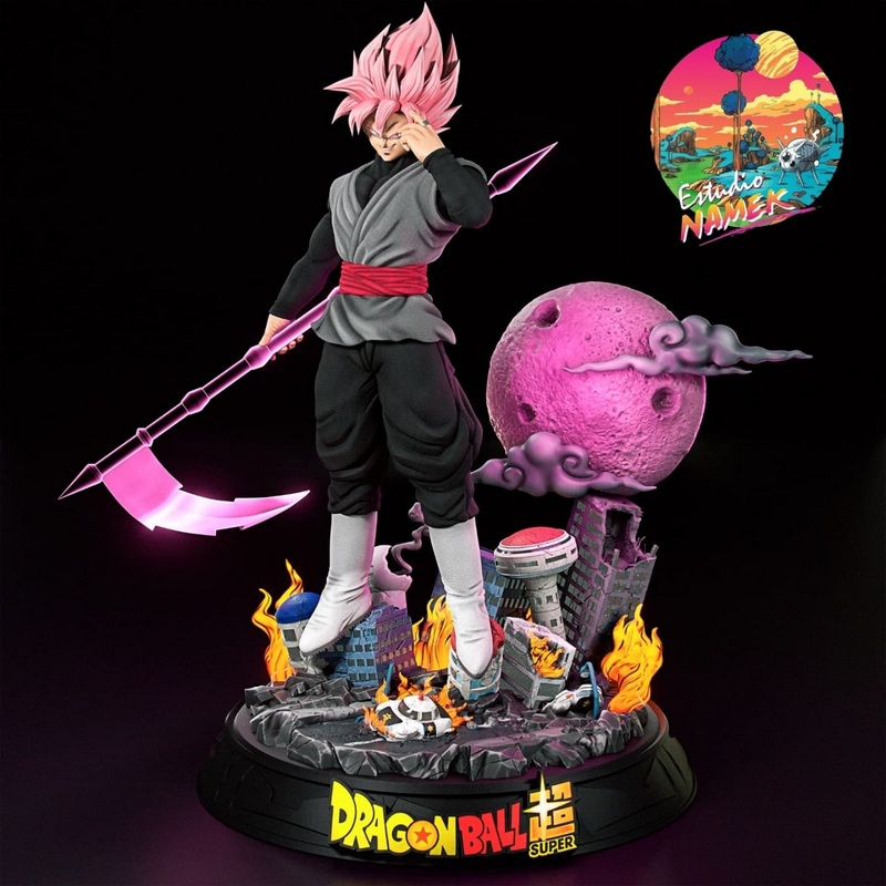 名古屋工作室 - 黑色悟空 - 3D打印模型|Estudio Namek – Black Goku – 3D Print Model