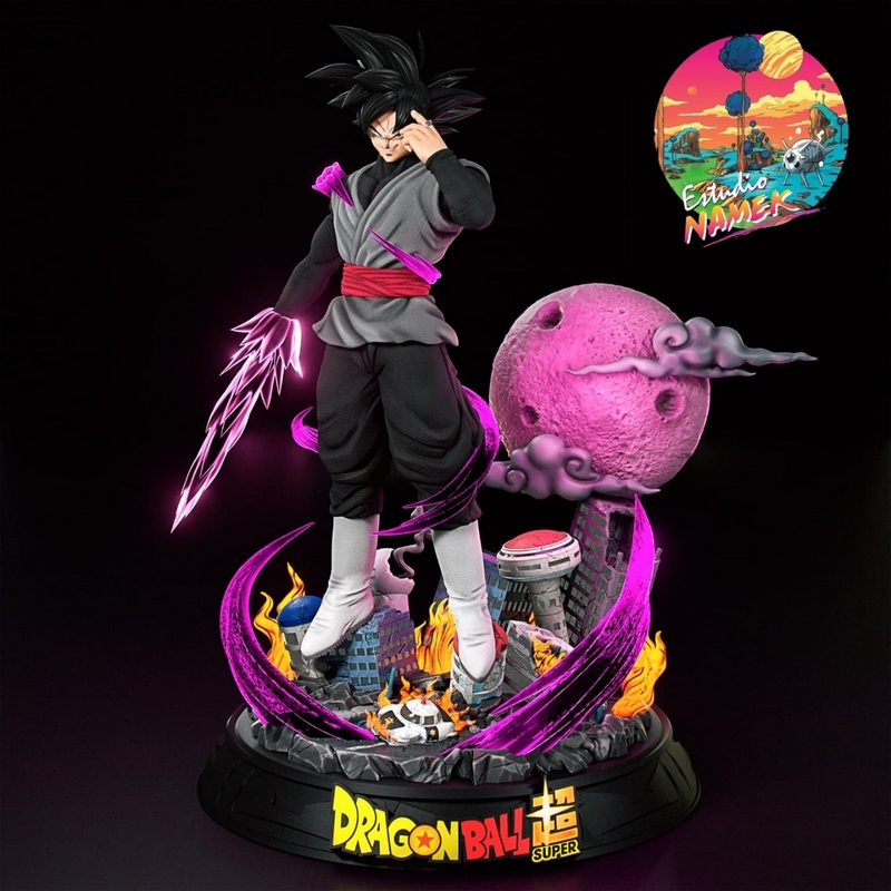 名古屋工作室 - 黑色悟空 - 3D打印模型|Estudio Namek – Black Goku – 3D Print Model