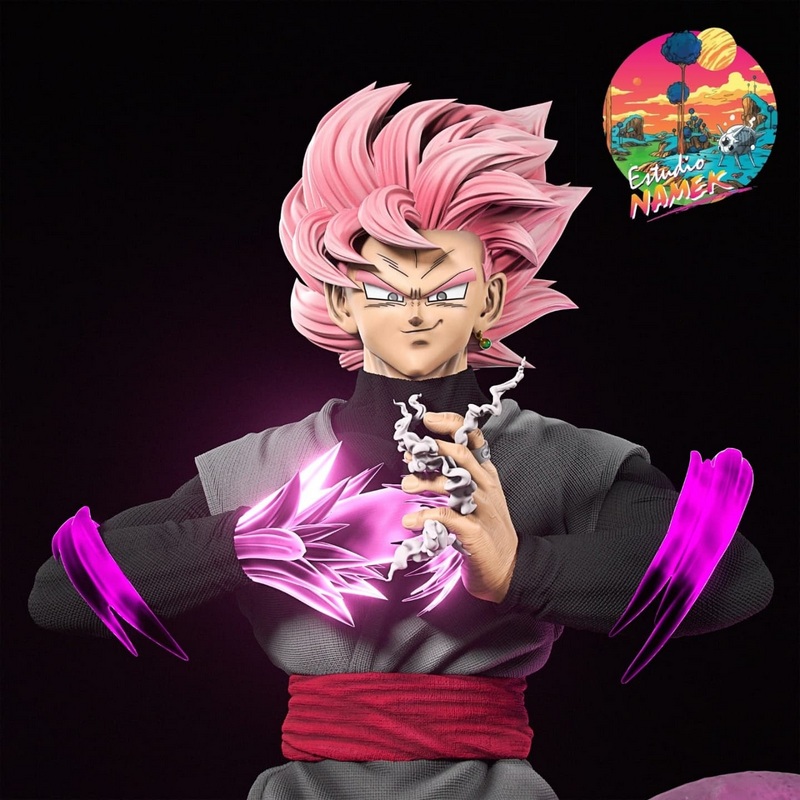 名古屋工作室 - 黑色悟空 - 3D打印模型|Estudio Namek – Black Goku – 3D Print Model
