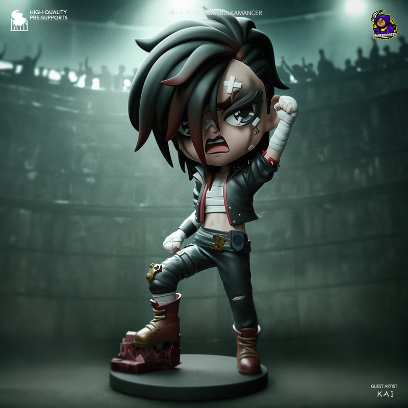 Bulkamancer-chibi Vi-3D打印模型|Bulkamancer – Chibi Vi – Arcane – 3D Print Model