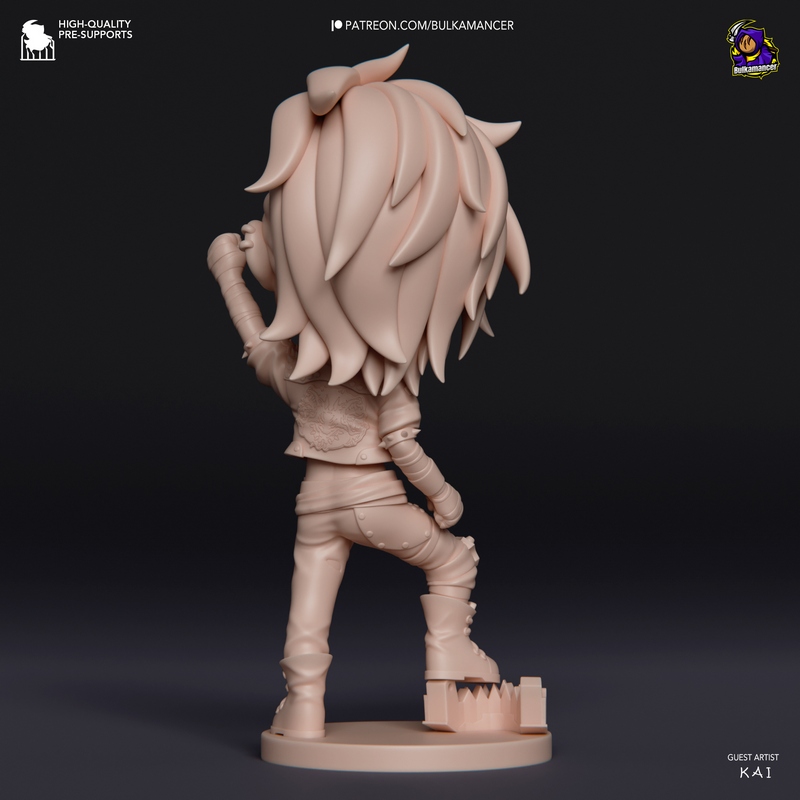 Bulkamancer-chibi Vi-3D打印模型|Bulkamancer – Chibi Vi – Arcane – 3D Print Model