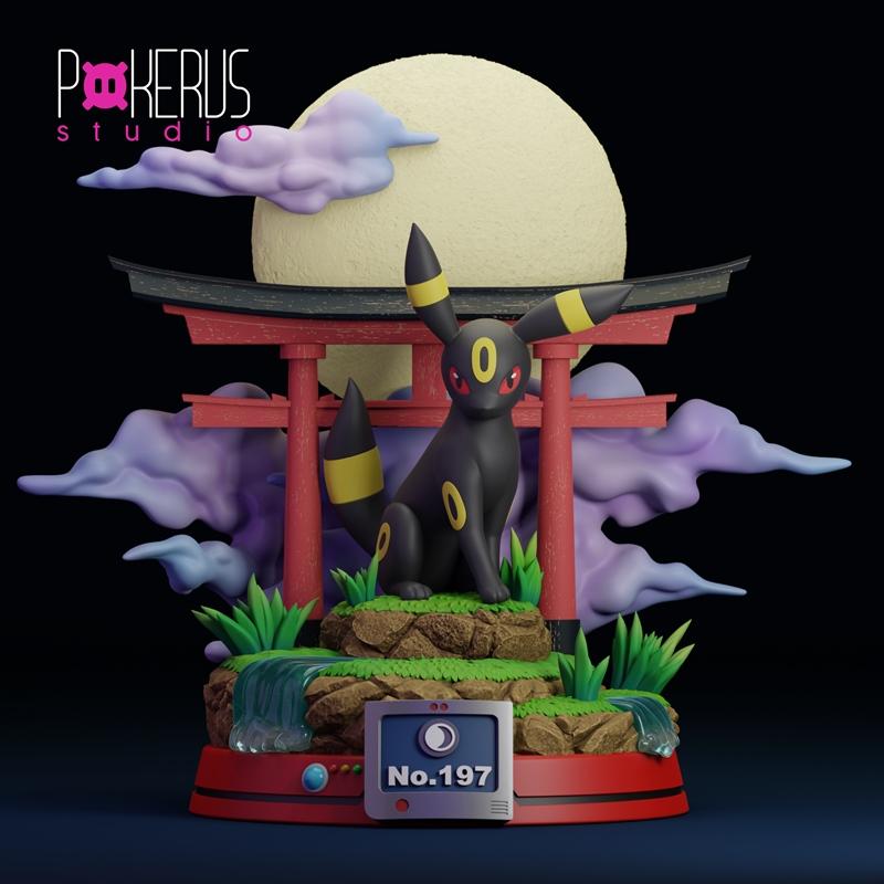 Pokerus Studio - 乌尔碧昂（神话等级）3D打印模型|Pokerus Studio – Umbreon (Mythic Tier) – 3D Print Model STL