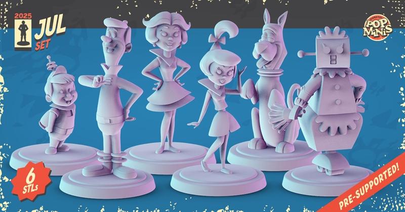 Pop Minis 2025七月新款——3D打印模型STL|Pop Minis July 2025 – 3D Print Model STL