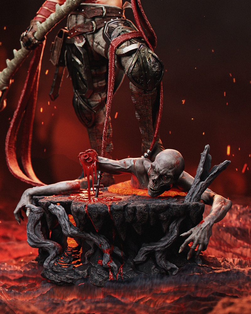 CA 3D Studios - 地狱之王 - Dante Inferno 3D打印模型|CA 3D Studios – Dante Inferno – 3D Print Model