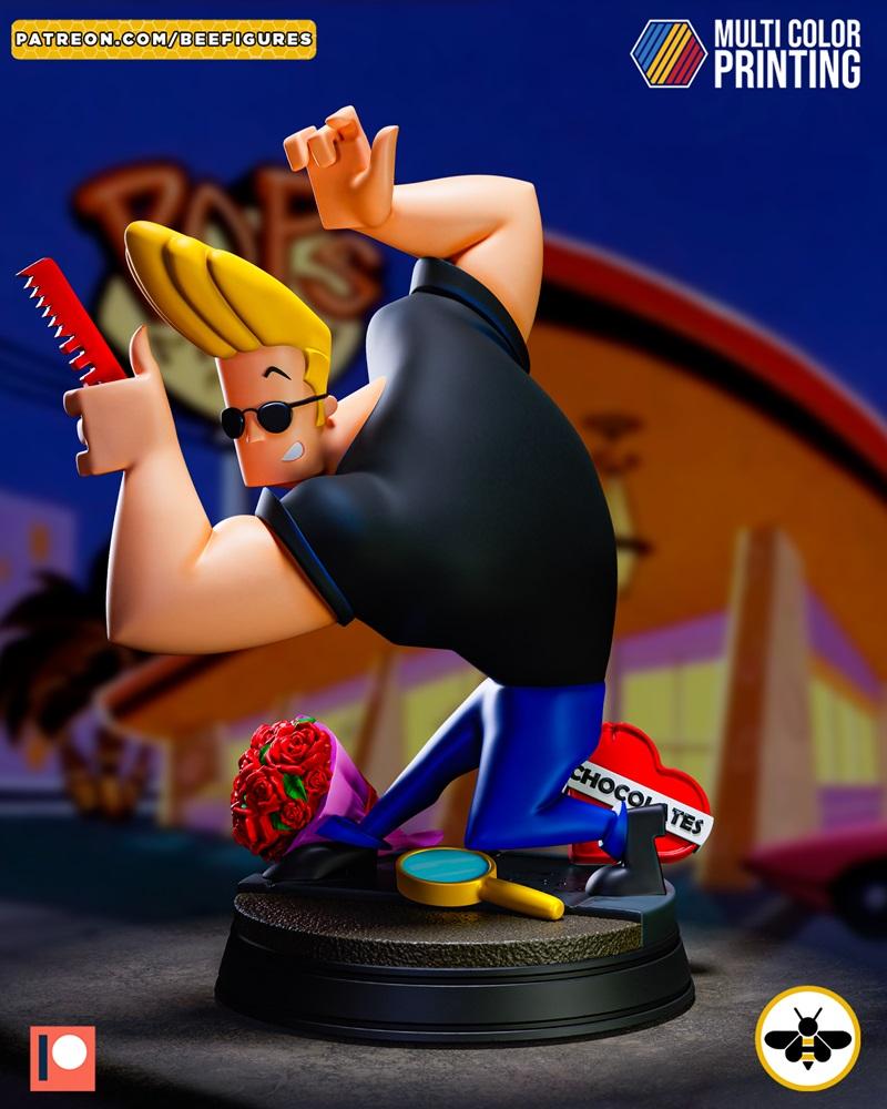 Bee Figures Johnny Bravo 3D打印模型|Bee Figures – Johnny Bravo – 3D Print Model STL