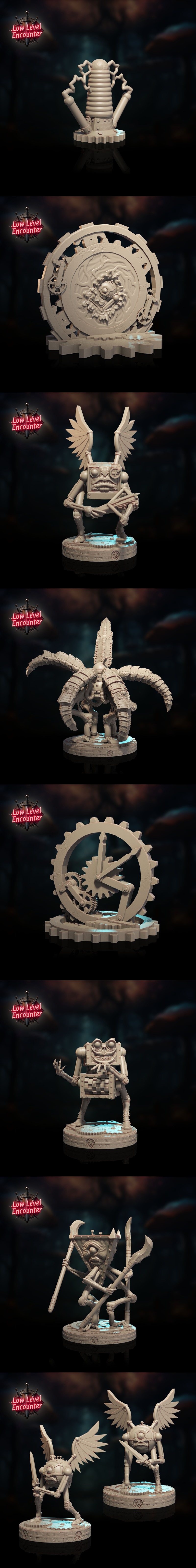 机械纪元：机械龙 3D打印模型|Low Level Encounter – Mechadrons July 2025 – 3D Print Model STL