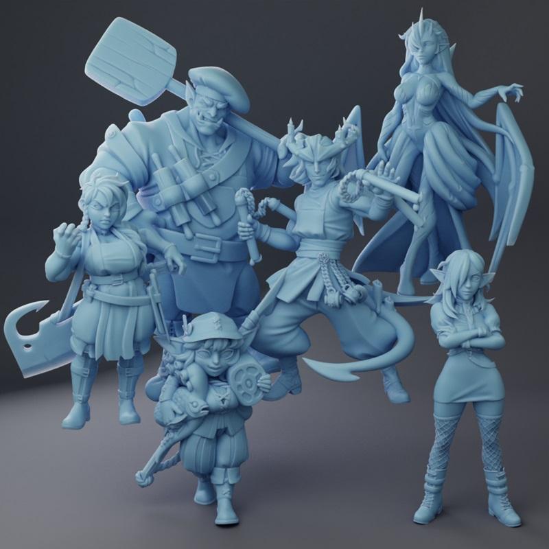 双女神——2025年8月完整版3D打印模型|Twin Goddess – August 2025 full pack – 3D Print Model STL
