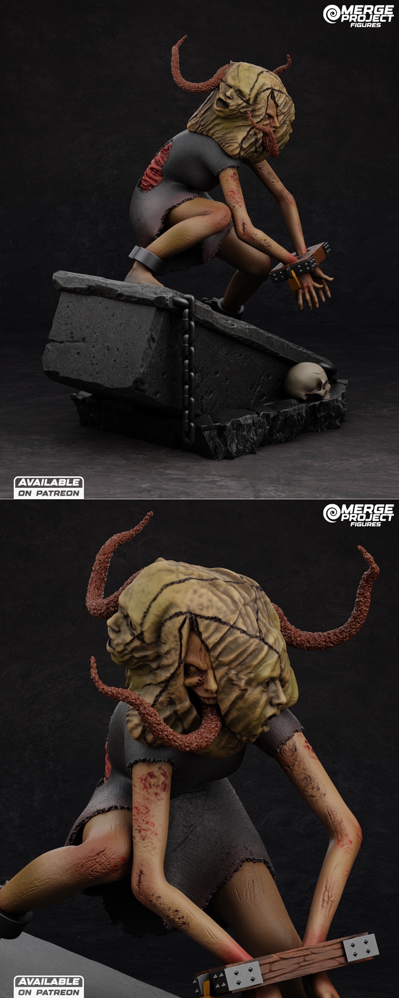 合并项目模型 - LisaTrevor - 3D打印动漫角色模型|Merge Project Figures – LisaTrevor – 3D Print Model STL