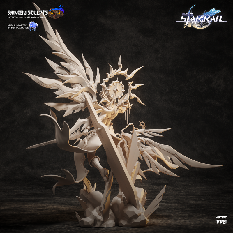 魂斗罗·幻梦·神无 - 3D打印模型|Shinobu Sculpts – Honkai – Phainon – 3D Print Model