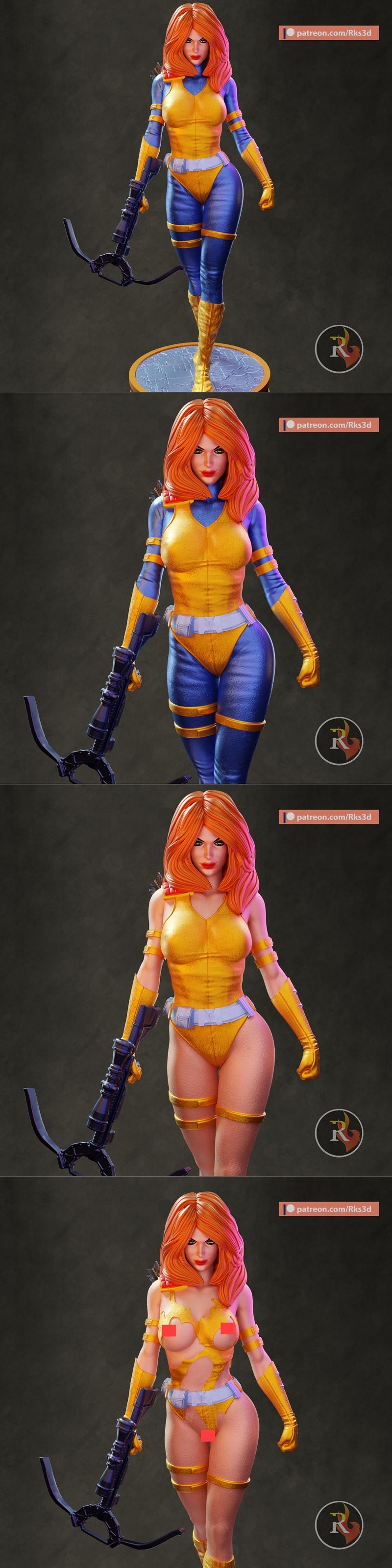 RKS3D - 肩膀特工 - 3D打印模型|RKS3D – Gi Joe Scarlet – 3D Print Model STL