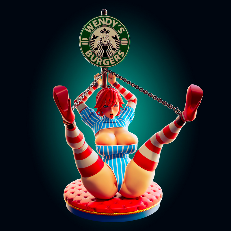 Rhu官方3D打印模型：Wendy角色立体造型|Officer Rhu – Wendy Mascot – 3D Print Model