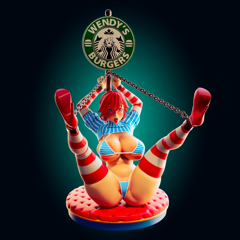 Rhu官方3D打印模型：Wendy角色立体造型|Officer Rhu – Wendy Mascot – 3D Print Model