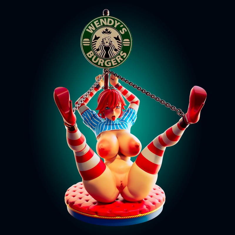 Rhu官方3D打印模型：Wendy角色立体造型|Officer Rhu – Wendy Mascot – 3D Print Model