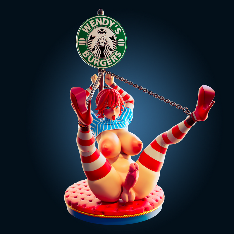 Rhu官方3D打印模型：Wendy角色立体造型|Officer Rhu – Wendy Mascot – 3D Print Model